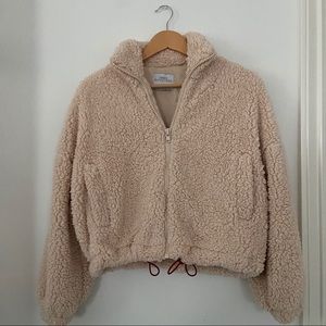 Urban Outfitters Drawstring Teddy Sweater